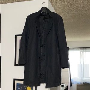 Theory men’s coat dark grey wool large